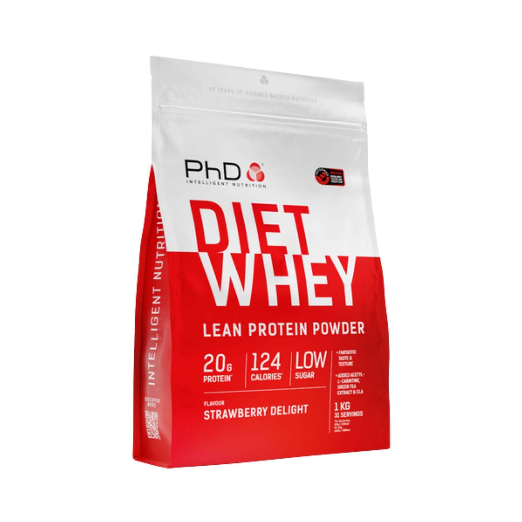 PHD DIET WHEY PROTEIN POWDER 1KG STRAWBERRY DELIGHT | BUY 2 GET 1 FREE