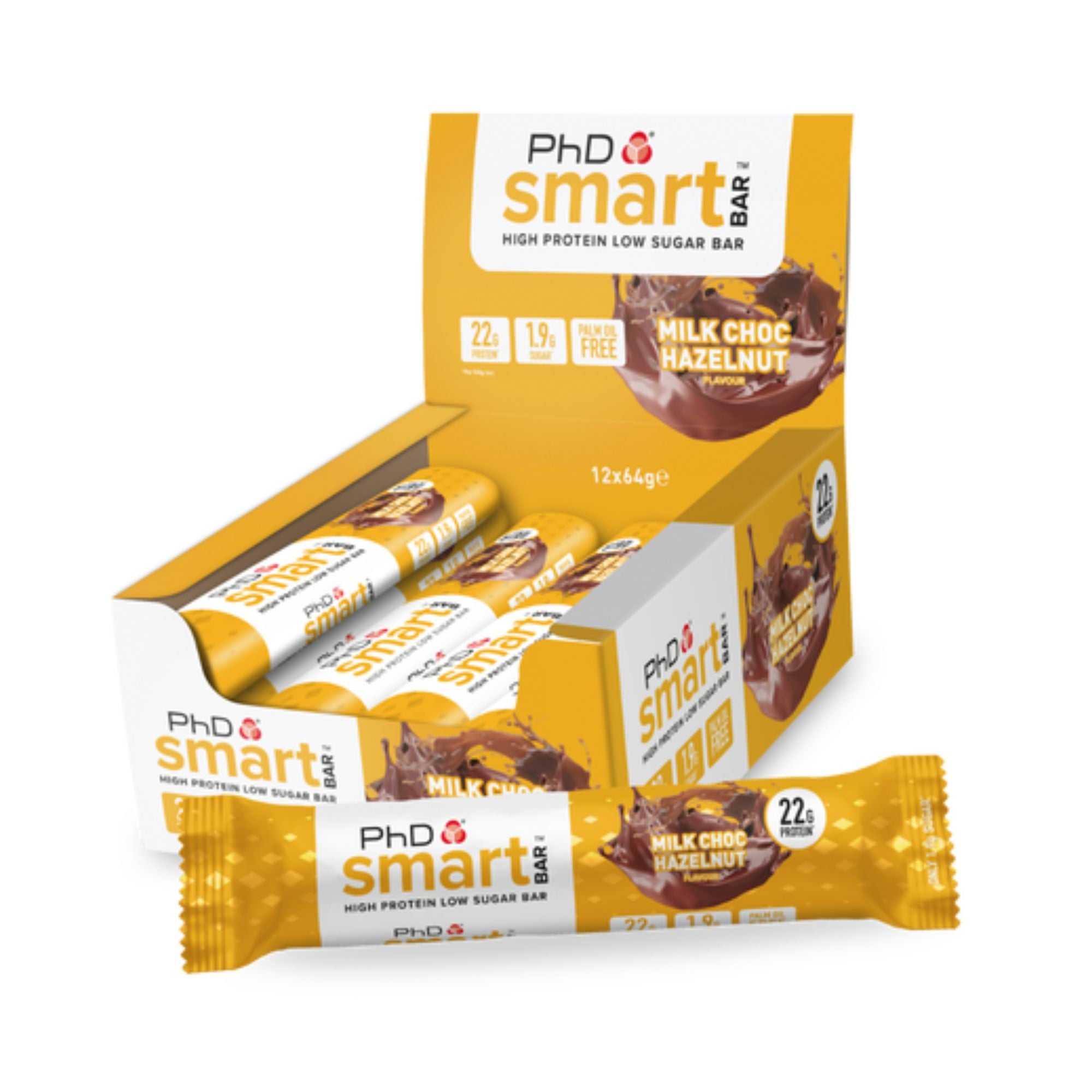 PHD SMART BAR - MILK CHOC HAZELNUT