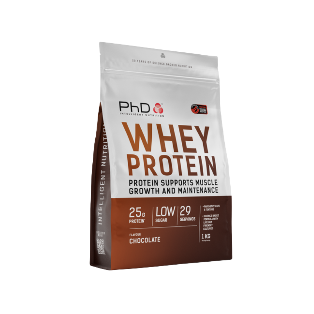 PHD WHEY PROTEIN 1KG CHOCOLATE | 25G PROTEIN WITH PROBIOTICS