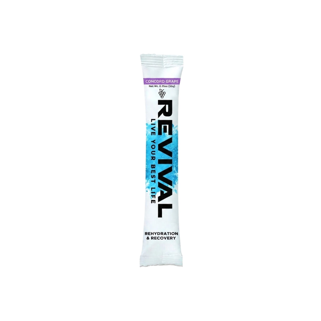 REVIVAL ELECTROLYTE DRINK MIX 10G | CONCORD GRAPE - Bulk Savings: 12 for €0.90/each | 24 for €0.80/each