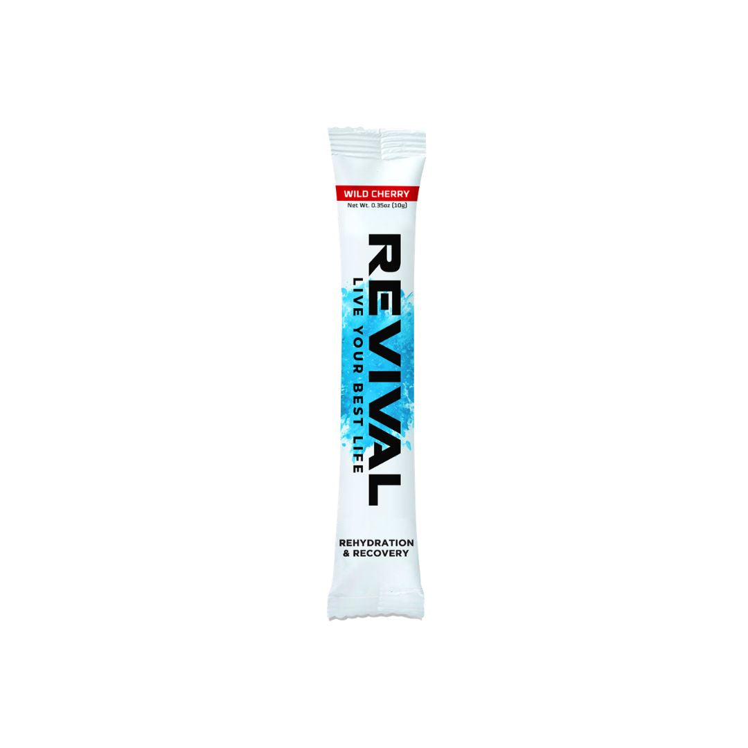 REVIVAL ELECTROLYTE DRINK MIX 10G | WILD CHERRY - Bulk Savings: 12 for €0.90/each | 24 for €0.80/each