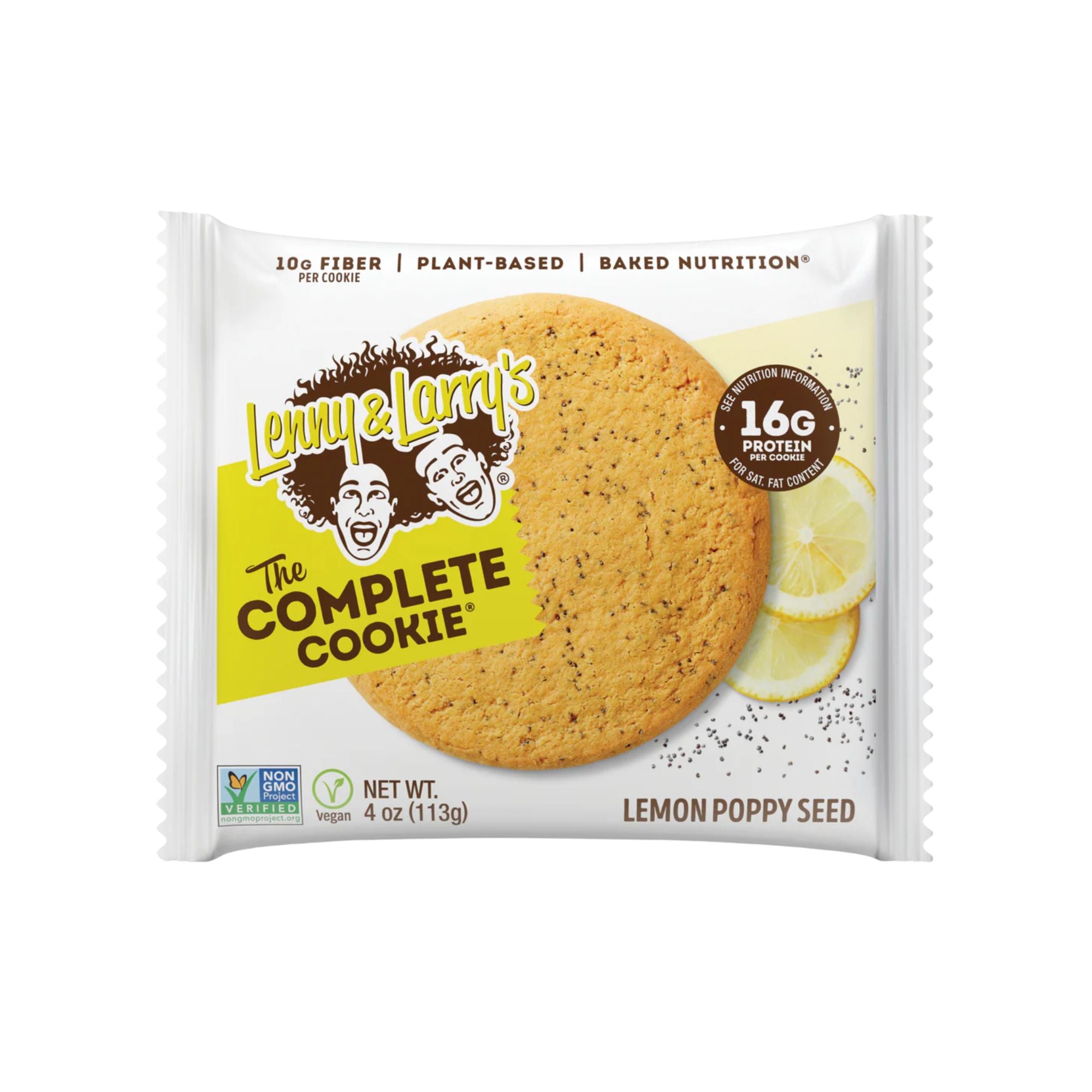 LENNY & LARRY'S PROTEIN COOKIE 113G | LEMON POPPY SEED