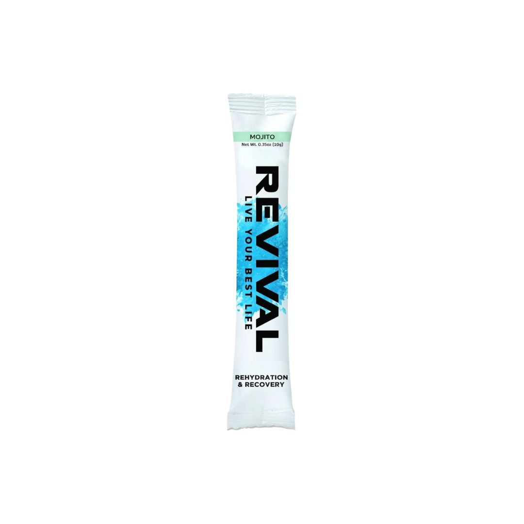REVIVAL ELECTROLYTE DRINK MIX 10G | MOJITO - Bulk Savings: 12 for €0.90/each | 24 for €0.80/each