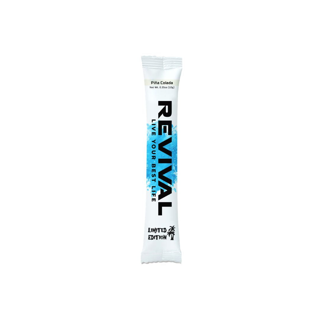 REVIVAL ELECTROLYTE DRINK MIX 10G | PINA COLADA - Bulk Savings: 12 for €0.90/each | 24 for €0.80/each