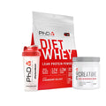 DIET WHEY 1KG BUNDLE | PHD CREATINE + SHAKER INCLUDED FOR €0.99c