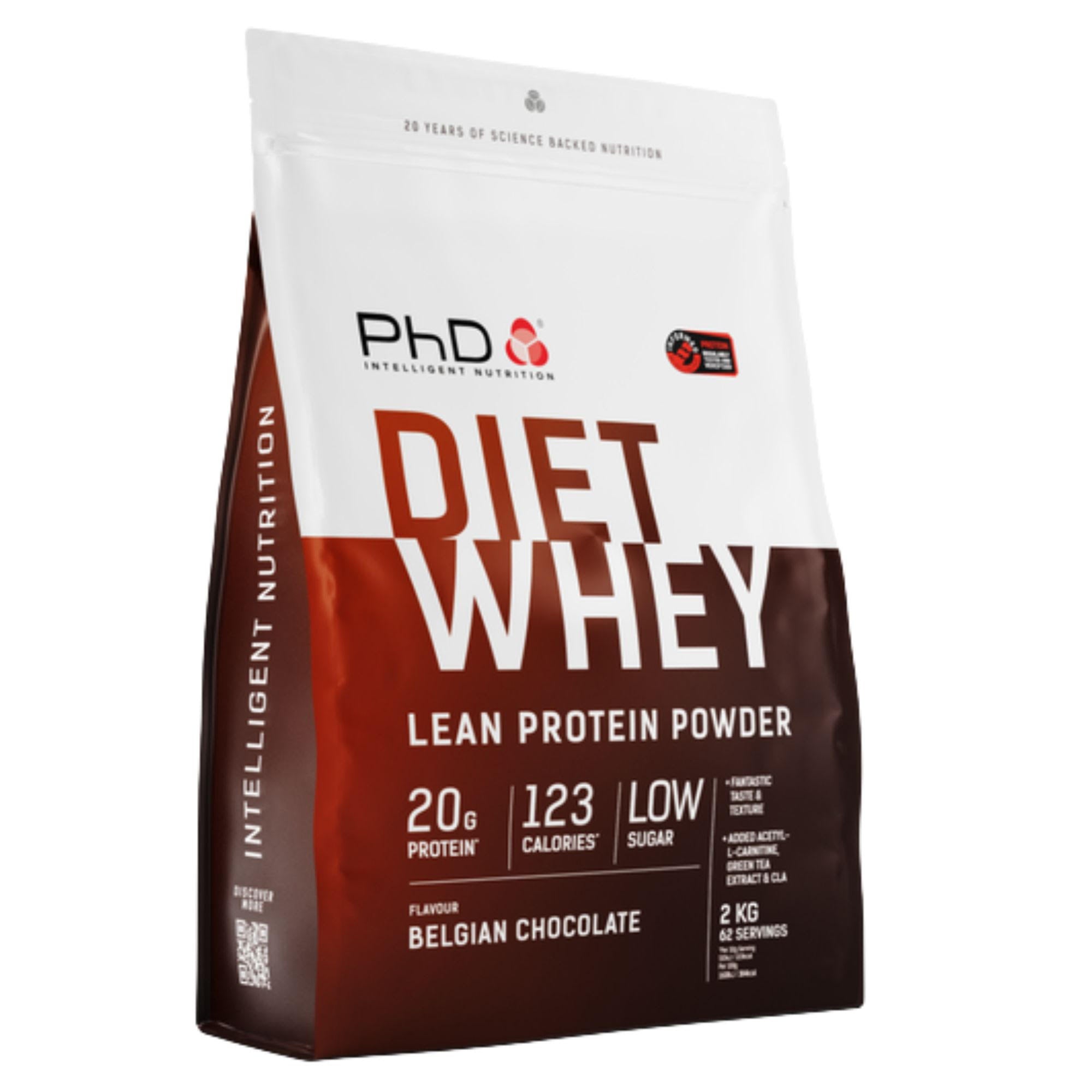 PHD DIET WHEY PROTEIN POWDER 2KG BELGIAN CHOCOLATE