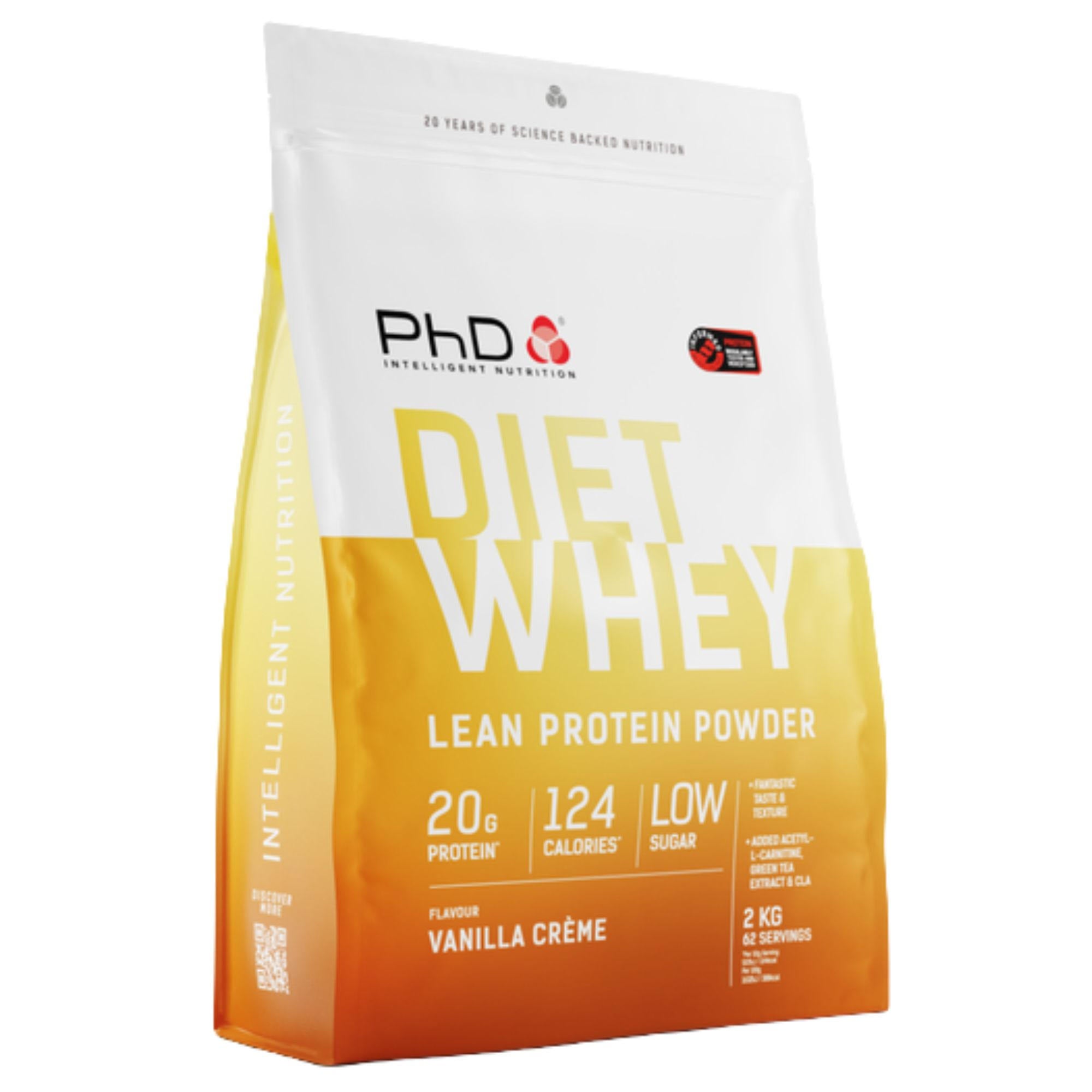 PHD DIET WHEY PROTEIN POWDER 2KG VANILLA CREME