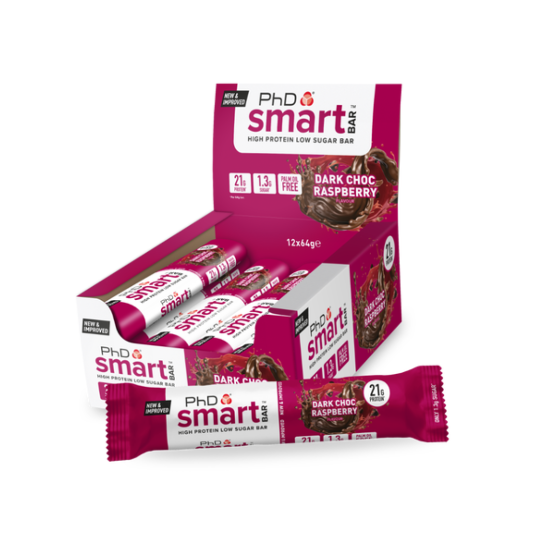 PHD SMART BAR - DARK CHOCOLATE RASPBERRY | BUY 2 GET 1 FREE