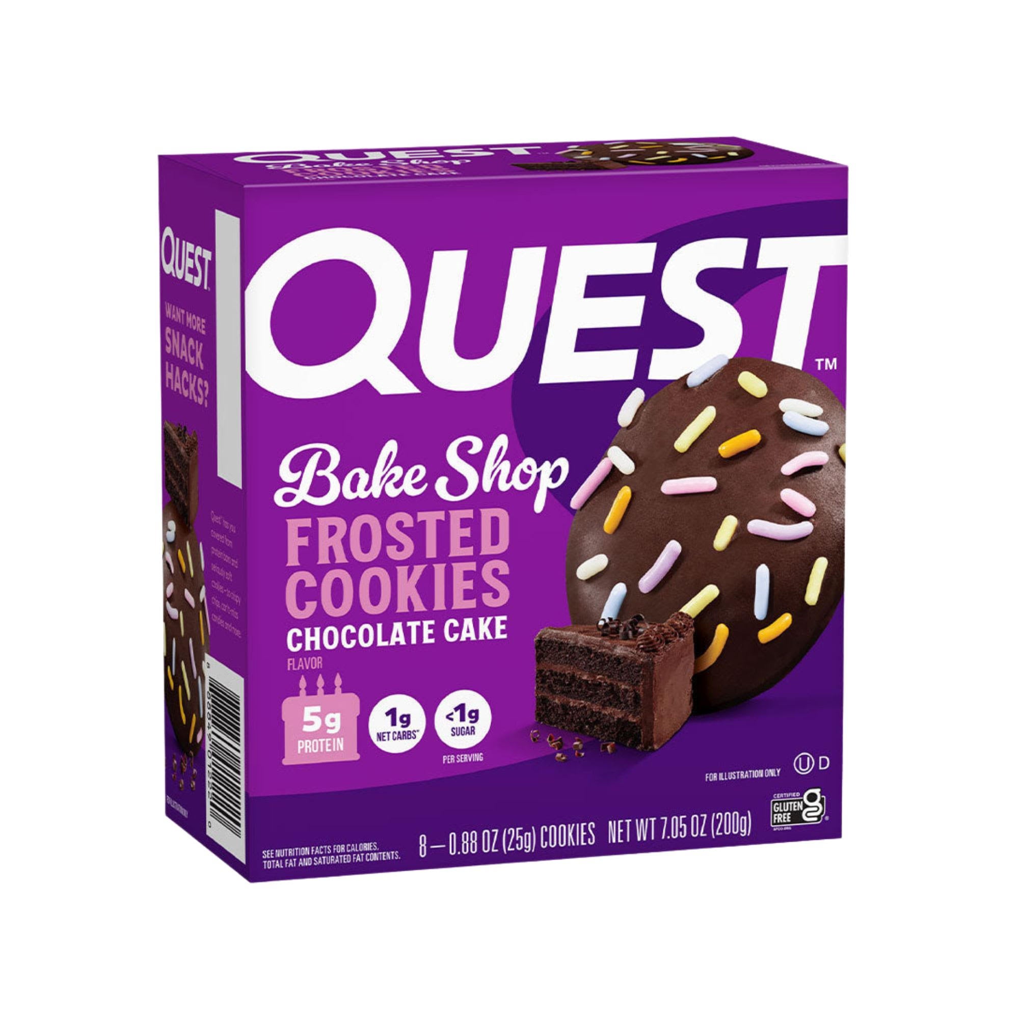 QUEST BAKE SHOP - FROSTED COOKIES 200G | CHOCOLATE CAKE