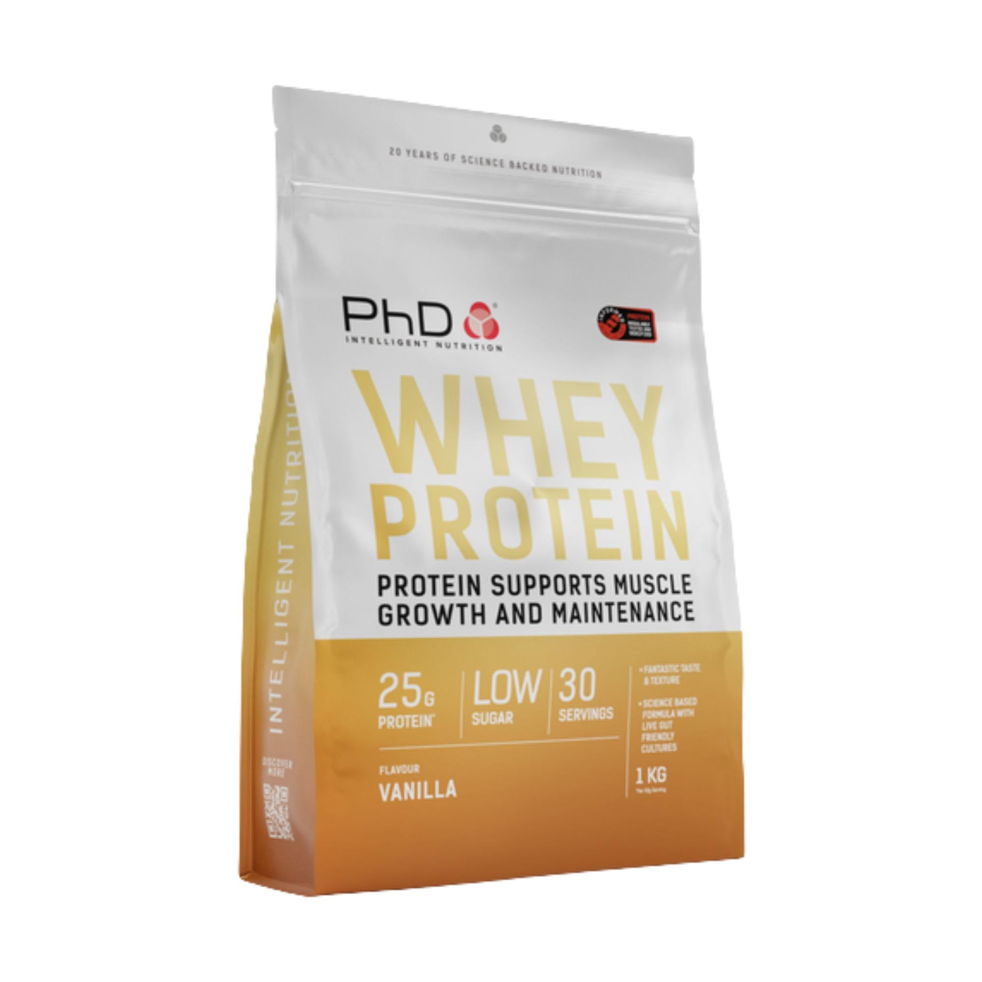PHD WHEY PROTEIN 1KG VANILLA | 25G PROTEIN WITH PROBIOTICS