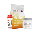 DIET WHEY 1KG BUNDLE | PHD CREATINE + SHAKER INCLUDED FOR €0.99c